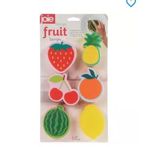 Joie 6-piece Fruit Kitchen Sponges - New